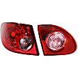 Driver Side Halogen Tail Light, Without bulb(s), OE Replacement