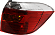 2010 Toyota Highlander - Driver and Passenger Side Halogen Tail Light, Without bulb(s),  For Models Without Sport Package, OE Replacement, Sport Utility