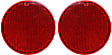 Rear, Driver and Passenger Side Bumper Reflector