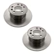SET-ATE211615301B-2 Front Brake Disc, Plain Surface
