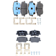 SET-ATE605520 Front and Rear Semi-metallic Brake Pad Set