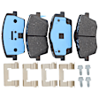SET-ATE605520 Front and Rear Semi-metallic Brake Pad Set