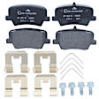 SET-ATE605520 Front and Rear Semi-metallic Brake Pad Set