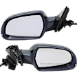 Driver and Passenger Side Mirrors, Power Adjust, Manual Folding, Heated, Paintable, In-housing Signal Light, With memory, No Puddle Light, No Auto-Dimming, With Blind Spot Light in Housing