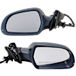 Driver and Passenger Side Mirror, Power Adjust, Heated, Power Folding, Paintable, In-housing Signal Light, No Memory, No Puddle Light, No Auto-Dim, With Blind Spot Light in Housing