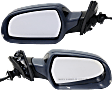 Driver and Passenger Side Mirrors, Power, Power Folding, Heated, Paintable, In-housing Signal Light, No Memory, No Puddle Light, No Auto-Dimming, With Blind Spot Light in Housing