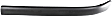 Front, Driver and Passenger Side Bumper Trims, Black, Sedan