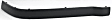 Front, Driver and Passenger Side, Outer Bumper Trim, Textured Black