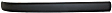 Front, Driver and Passenger Side Bumper Trim, Black, Sedan