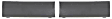 Front, Driver and Passenger Side Bumper Trims, Black