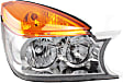 Driver and Passenger Side Halogen Headlight, With bulb(s), OE Replacement