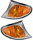 Driver and Passenger Side Corner Lights, With Bulb(s), Halogen, Titanium Surround Trim, Sedan/Wagon