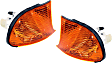 Driver and Passenger Side Halogen Corner Light, With bulb(s)