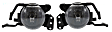 2003-2006 BMW 330Ci - Front, Driver and Passenger Side Fog Lights, With bulb(s), Halogen, 2-Door, Convertible/Coupe
