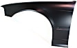 1992-1995 BMW 325i - Front, Driver and Passenger Side Fenders, Without turn signal light hole, Sedan, Body Code E36, For Models Without Side Repeater Lamps