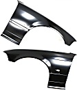1992-1995 BMW 325i - Front, Driver and Passenger Side Fenders, With turn signal light hole, Convertible, For Models With Side Repeater Lamps