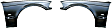 1999-2000 BMW 328i - Front, Driver and Passenger Side Fenders, With turn signal light hole