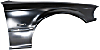 Front, Driver and Passenger Side Fenders, With turn signal light hole, Convertible/Coupe