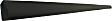 Front, Driver and Passenger Side Door Molding and Beltlines, Black