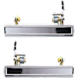 1972 Chevrolet Impala - Front, Driver and Passenger Side Chrome Exterior Door Handle, Without Key Hole
