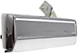 Front and Rear, Driver and Passenger Side Chrome Exterior Door Handle, Without Key Hole