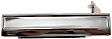 Front or Rear, Driver and Passenger Side Exterior Door Handle, Chrome, Without Key Hole