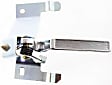 Front, Driver and Passenger Side Interior Door Handles, Chrome, Without Door Lock Hole