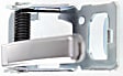 Front, Driver and Passenger Side Interior Door Handles, Chrome, Without Door Lock Hole