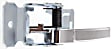 Front, Driver and Passenger Side Interior Door Handles, Chrome, Without Door Lock Hole