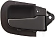 Front, Driver and Passenger Side Interior Door Handles, Textured Black, Without Door Lock Hole