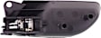 Front and Rear, Driver and Passenger Side Interior Door Handles, Chrome Lever with Black Bezel, Without Door Lock Hole, 4-Door, Sedan