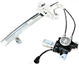 Front And Rear, Passenger Side Power Window Regulator, With Motor