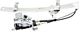 Front, Driver and Passenger Side Power Window Regulator, With Motor