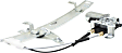 Front, Driver and Passenger Side Power Window Regulator, With Motor
