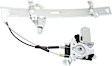 Front, Driver and Passenger Side Power Window Regulator, With Motor