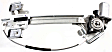 2000 Buick LeSabre - Front and Rear, Passenger Side Power Window Regulator, With Motor
