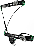 Front, Driver and Passenger Side Window Regulator, Power, Without Motor, E46 Body, Sedan/Wagon