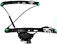 Front and Rear, Driver Side Window Regulator, Power, Without Motor, E46 Body, Sedan/Wagon