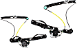 Front, Driver and Passenger Side Window Regulator, Power, With Motor, E46 Body, Sedan/Wagon