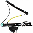 Front and Rear, Driver Side Window Regulator, Power, With Motor, E46 Body, Sedan/Wagon