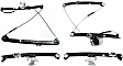 Front and Rear, Driver and Passenger Side Power Window Regulator, Without Motor