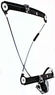 Front, Driver and Passenger Side Power Window Regulator, Without Motor