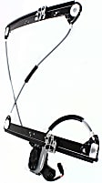 Front and Rear, Driver and Passenger Side Power Window Regulator, With Motor