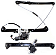 Front And Rear, Driver Side Power Window Regulator, With Motor