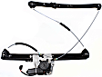 Front And Rear, Driver Side Power Window Regulator, With Motor