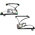 2000 BMW 528i - Front, Driver and Passenger Side Power Window Regulator, With Motor