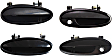1999 Pontiac Grand Prix - Front and Rear, Driver and Passenger Side Smooth Black Exterior Door Handle, Front Driver and Passenger Side - With Key Hole; Rear Driver and Passenger Side - Without Key Hole