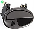 1999 Pontiac Grand Prix - Front and Rear, Driver and Passenger Side Smooth Black Exterior Door Handle, Front Driver and Passenger Side - With Key Hole; Rear Driver and Passenger Side - Without Key Hole