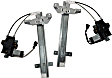 Rear, Driver and Passenger Side Power Window Regulator, With Motor
