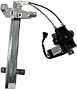 Rear, Driver and Passenger Side Power Window Regulator, With Motor